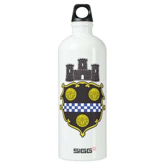 ピッツバーグの紋章付き外衣 ウォーターボトル (正面)