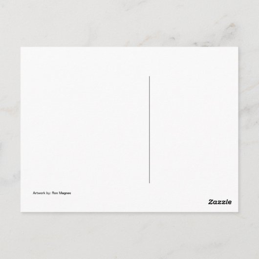 ピッツバーグの言語おもしろいのPittsburgheseのアートワーク ポストカード (裏面)