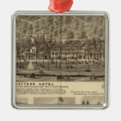 ピッツバーグの近くのIdlewoodのコテージのホテル メタルオーナメント (正面)