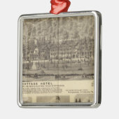 ピッツバーグの近くのIdlewoodのコテージのホテル メタルオーナメント (左)