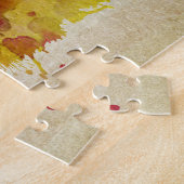 ピッツバーグのPA |の水彩画都市スカイライン ジグソーパズル (側面)