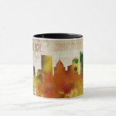 ピッツバーグのPA |の水彩画都市スカイライン マグカップ (中央)