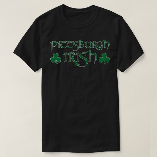 ピッツバーグアイリッシュクールピッツバーグSt patricks day Tシャツ (デザイン正面)