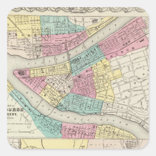 ピッツバーグアレゲニーシンシナティの都市 スクエアシール (正面)