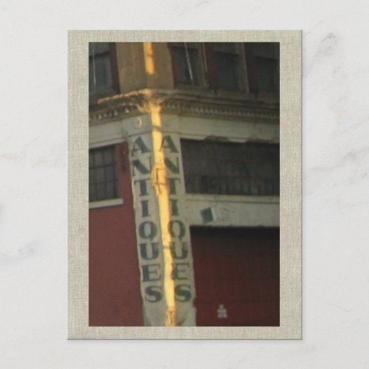 ピッツバーグアンティークストアサイン ポストカード (正面)