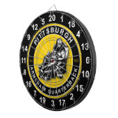 ピッツバーグアームチェアクォーターバックサッカーダーツボード ダーツボード (正面右)