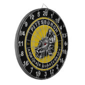 ピッツバーグアームチェアクォーターバックサッカーダーツボード ダーツボード (正面左)