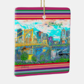 ピッツバーグオーナメントレトロフォトアート2面 セラミックオーナメント (右)