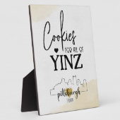 ピッツバーグクッキーテーブルサイン フォトプラーク (側面)