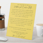 ピッツバーグクッキーテーブルサイン 台座サイン (インサイチュ)