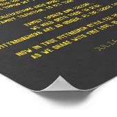 ピッツバーグクッキー結婚テーブルのポスター ポスター (角)