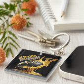 ピッツバーグサッカーファン – 溶鋼 キーホルダー (正面右)