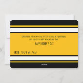 ピッツバーグサッカー父のデイカード シーズンカード (裏面)