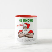 ピッツバーグサンタのマグ マグカップ (中央)