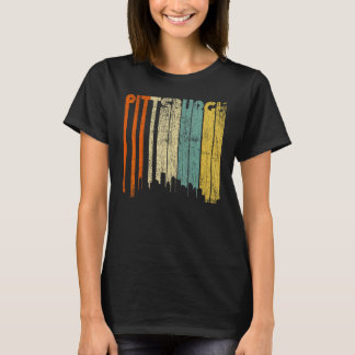 ピッツバーグシティレトロTシャツヴィンテージ70sスタイルソ Tシャツ
