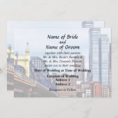 ピッツバーグスカイラインバイスミスフィールドセントブリッジ 招待状 (正面/裏面)