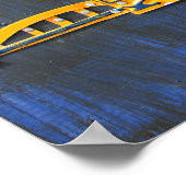 ピッツバーグスカイラインライセンスプレートアート ポスター (角)