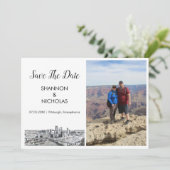 ピッツバーグスカイライン婚約写真Save The Date セーブザデート (スタンド正面)