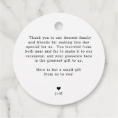 ピッツバーグスカイライン |の結婚お願い フェイバータグ (裏面)