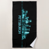 ピッツバーグスカイライン ビーチタオル (正面)