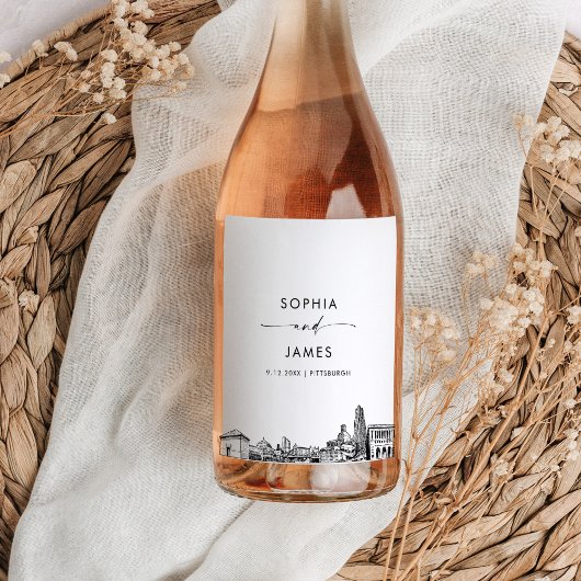 ピッツバーグスカイライン ワインラベル