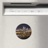 ピッツバーグスカイラインat Night マグネット (インサイチュ (食洗機))