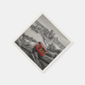 ピッツバーグスチールシティスカイラインインクライン写真 スタンダードカクテルナプキン (角)