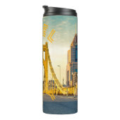 ピッツバーグスチールシティスカイラインブリッジペンシルバニア  タンブラー (回転右)