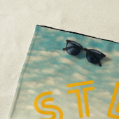 ピッツバーグスチールシティスカイラインブリッジペンシルバニア  ビーチタオル (インサイチュ)