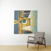 ピッツバーグスチールシティスカイライン412ペンシルバニアカン タペストリー (インサイチュ(横))