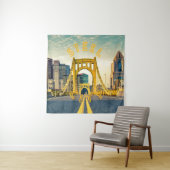 ピッツバーグスチールシティスカイライン412ペンシルバニアカン タペストリー (インサイチュ)