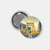 ピッツバーグスチールシティスカイライン412ペンシルバニアカン マグネット (正面/裏面)