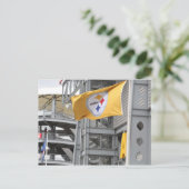 ピッツバーグスティーラー国旗 ポストカード (スタンド正面)