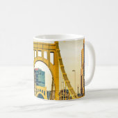 ピッツバーグスティールシティスカイライン412ペンシルバニア州 コーヒーマグカップ (正面右)