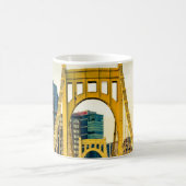 ピッツバーグスティールシティスカイライン412ペンシルバニア州 コーヒーマグカップ (中央)