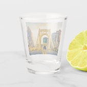 ピッツバーグスティールシティスカイライン412ペンシルバニア州 ショットグラス (裏面)