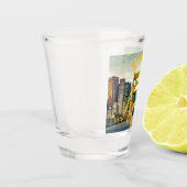 ピッツバーグスティールシティスカイライン412ペンシルバニア州 ショットグラス (左)