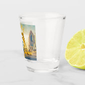 ピッツバーグスティールシティスカイライン412ペンシルバニア州 ショットグラス (右)