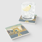 ピッツバーグスティールシティスカイライン412ペンシルバニア州 ストーンコースター (横)