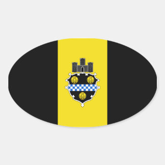 ピッツバーグステッカー市 楕円形シール