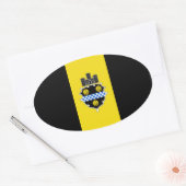 ピッツバーグステッカー市 楕円形シール (封筒)