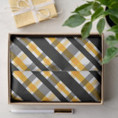 ピッツバーグスポーツファンブラックイエロー金ゴールドプレイド 薄葉紙 (ギフト)