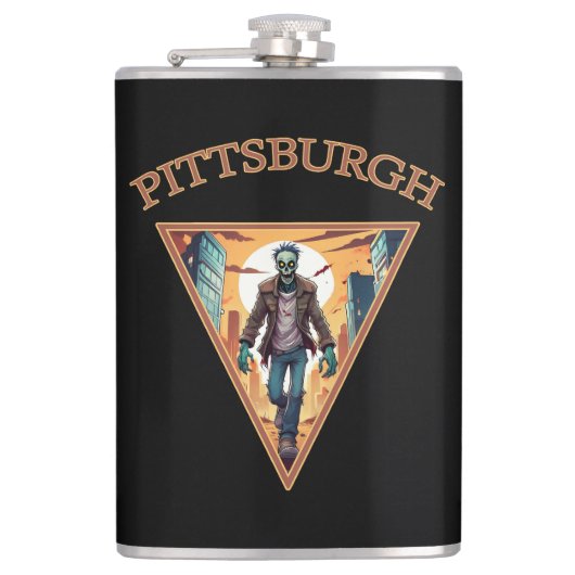 ピッツバーグゾンビ フラスク (正面)