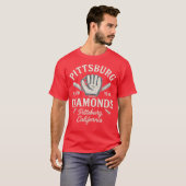 ピッツバーグダイヤモンド - カリフォルニア Tシャツ (正面フル)