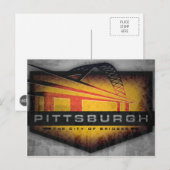 ピッツバーグフォートピットブリッジポストカード ポストカード (正面/裏面)