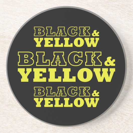 ピッツバーグブラック&イエローサッカー コースター (正面)