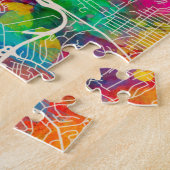 ピッツバーグペンシルバニアの通り地図 ジグソーパズル (側面)