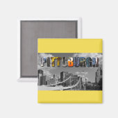 ピッツバーグペンシルバニアシティ旅行写真 マグネット (正面/裏面)