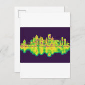 ピッツバーグペンシルバニアスカイライン インビテーションポストカード (正面/裏面)