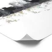 ピッツバーグペンシルバニアスカイライン ポスター (角)